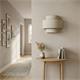 Aplique de Pared Doble en Lino Beige | Serie AISHA