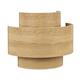 Aplique de Pared con Tejido de Madera Clara | Serie AISHA