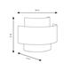 Aplique de Pared Doble Blanco y Rafia Beige | Serie AISHA