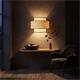 Aplique de Pared Doble Blanco y Rafia Beige | Serie AISHA