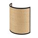 Aplique de Pared de Rafia Beige y Cinta Negra | Serie DORA