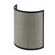 Aplique de Pared de Rafia Gris y Cinta Negra | Serie DORA
