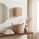 Aplique de Pared en Yute Natural y Cinta Beige | Serie ELEA