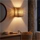 Aplique de Pared en Rafia Natural y Cinta Beige | Serie ELEA