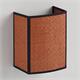 Aplique de Pared Rafia Terracota y Cinta Beige | Serie ELEA
