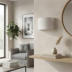 Aplique de Pared con Pantalla Blanca | Serie ADINA