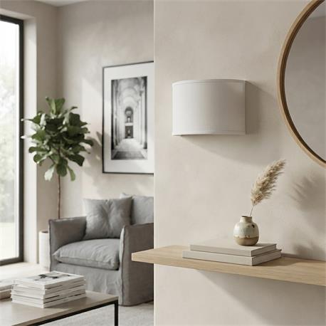 Aplique de Pared con Pantalla Blanca | Serie ADINA