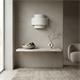 Aplique de Pared Blanco con Pantalla Doble | Serie AISHA
