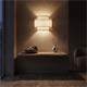 Aplique de Pared Blanco con Pantalla Doble | Serie AISHA