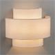 Aplique de Pared Blanco con Pantalla Doble | Serie AISHA