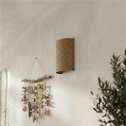 Aplique de Pared en Yute Natural y Cinta Beige | Serie DORA