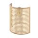 Aplique de Pared con Rejilla de Vienés Natural | Serie DORA