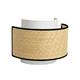 Aplique de Pared de Rafia Beige y Blanco | Serie BIMBA