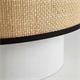Aplique de Pared de Rafia Beige y Blanco | Serie BIMBA