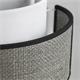 Aplique de Pared de Rafia Gris y Blanco | Serie BIMBA