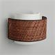 Aplique de Pared de Rafia Terracota y Blanco | Serie BIMBA