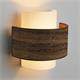 Aplique de Pared con Tejido de Madera Oscura | Serie CIRA