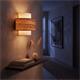 Aplique de Pared con Tejido de Madera Oscura | Serie CIRA