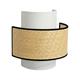 Aplique de Pared de Rafia Beige y Blanco | Serie CIRA