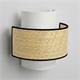 Aplique de Pared de Rafia Beige y Blanco | Serie CIRA