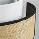 Aplique de Pared de Rafia Beige y Blanco | Serie CIRA