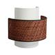 Aplique de Pared de Rafia Terracota y Blanco | Serie CIRA
