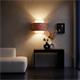 Aplique de Pared de Rafia Terracota y Blanco | Serie CIRA