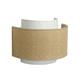 Aplique de Pared de Yute Natural y Blanco | Serie BIMBA