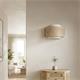 Aplique de Pared de Vienés Natural y Blanco | Serie BIMBA