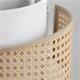 Aplique de Pared de Vienés Natural y Blanco | Serie BIMBA