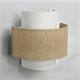Aplique de Pared de Yute Natural y Blanco | Serie CIRA