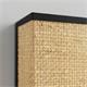 Aplique de Pared en Rafia Beige Cinta Negra | Serie KAINDA