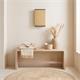 Aplique de Pared en Rafia Beige Cinta Negra | Serie KAINDA