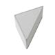 Aplique de Pared Triangular en Lino Blanco | Serie RITA