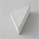 Aplique de Pared Triangular en Lino Blanco | Serie RITA