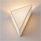 Aplique de Pared Triangular en Lino Blanco | Serie RITA