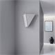 Aplique de Pared Triangular en Lino Blanco | Serie RITA