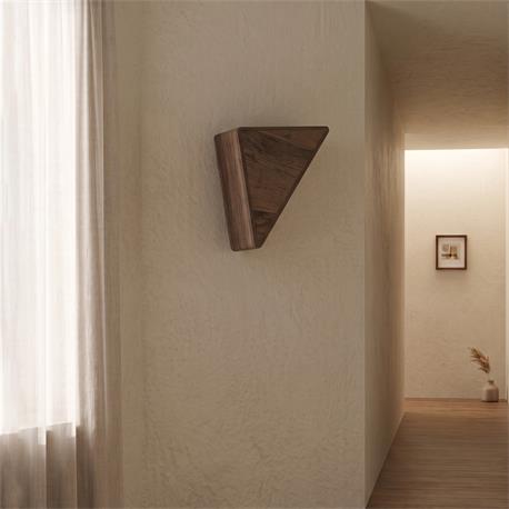 Aplique de Pared en Tejido de Madera Oscura | Serie RITA