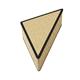 Aplique de Pared Triangular de Rafia Beige | Serie RITA