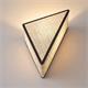 Aplique de Pared Triangular de Rafia Gris | Serie RITA