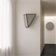 Aplique de Pared Triangular de Rafia Gris | Serie RITA