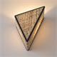 Aplique de Pared Triangular de Rafia Natural | Serie RITA