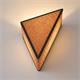 Aplique de Pared Triangular de Rafia Terracota | Serie RITA