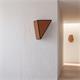 Aplique de Pared Triangular de Rafia Terracota | Serie RITA