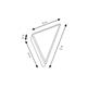 Aplique de Pared Triangular en Tejido KAV | Serie RITA