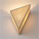 Aplique de Pared Triangular de Yute Natural | Serie RITA