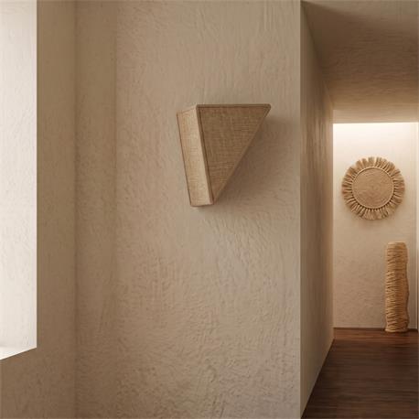 Aplique de Pared Triangular de Yute Natural | Serie RITA