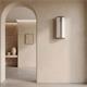 Aplique de Pared en Lino Blanco Cinta Beige | Serie BELMA