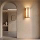 Aplique de Pared en Lino Blanco Cinta Beige | Serie BELMA