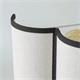 Aplique de Pared Blanco con Cinta Negra | Serie ACACIA II